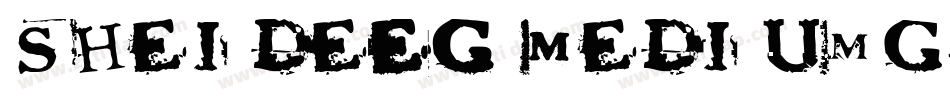 sheideEG Mediumgb字体转换